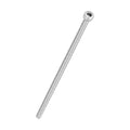 Kozelo 4pcs Socket Head Cap Screws - [M4-0.7 x 140mm] 304 Stainless Steel Allen Socket Drive for Electrical Motor 3D Printing Fan Engine Replacement Use, Silver