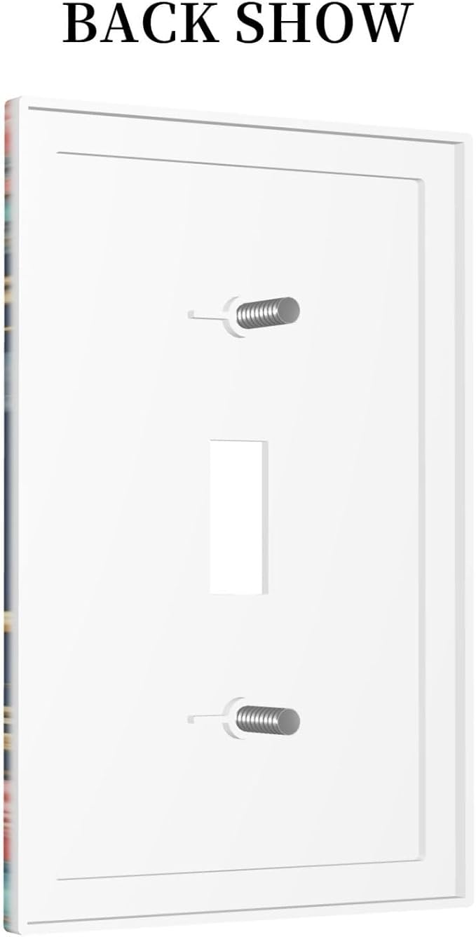 Bvtewkhz Floral Birds Morris 1 Gang Single Toggle Decorative Outlet Covers Light Switch Plate Electrical Receptacle Switchplate For Bathroom Kitchen Bedroom