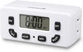 Fosmon Digital Timer for Electrical Outlets, Indoor 24 Hour Light Timer Programmable, Mini Plug in Outlet for Lamps, Fans, Grow Lights, 2 On/Off Programs, 15A/1875W, ETL Listed