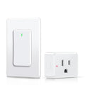 Thinkbee Remote Control Outlet Plug, 15A /1500W 600ft RF Range Wireless Light Switch Kit, Expandable Remote Outlet Switch for Lamp Fan Household Appliances, 80-275V with Anti-Surge 4000V