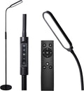 CeSunlight CRI95+ Floor Lamps for Living Room, 18W 3000LM Standing Lamp with 3 Color Temps, Gooseneck Adjustable Dimmable Lamp with Remote, Touch Control for Bedroom, Office, Tattoo Light