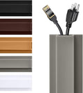 Rubber Bond TV Cord Hider Cable Protector - Strong Self Adhesive Wall Cord Cover Cable Hider - Low Profile Cable Management Wall Cord Concealer Cable Raceway