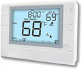 Thermostat for Home, Premium Heat Pump Room Temperature Controller, up to 2H/1C, Easy-to-Read Large Display，White Backlight