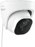 REOLINK Wired Security Camera Outdoor, IP PoE Dome Surveillance Camera, Smart Human/Vehicle Detection, Work with Smart Home, 100ft 5MP HD IR Night Vision, Up to 512GB microSD Card, RLC-520A