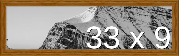 Frame It Easy 33 x 9 Hazel Wood Frame (Derby)