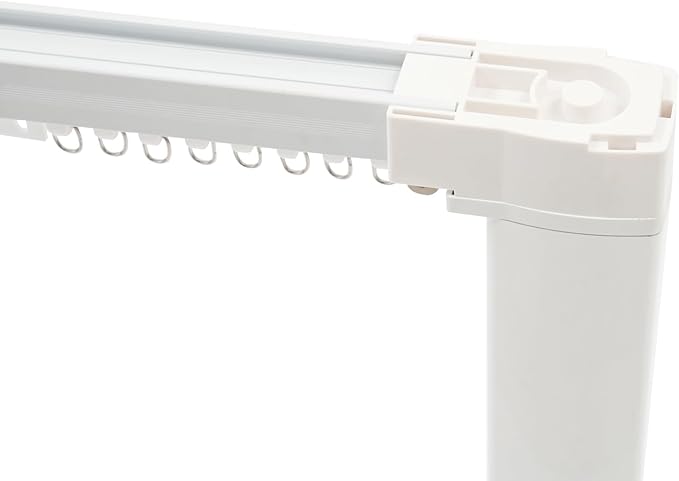 Lemoeyes Electric Curtain Track, Retractable Motorized Curtains Rod within 7.2ft, Automatic Curtain Opener with Smart/Manual Control, Smart Curtains System for I-Rrail and U-Rail (Within 7.2ft)
