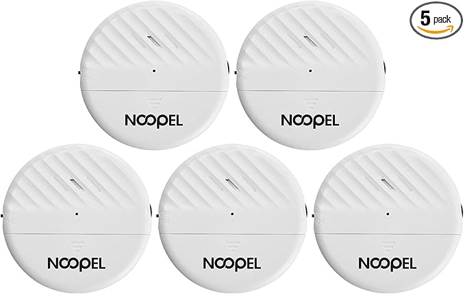 Window Alarms for Home Security 5 Pack, Glass Break Sensor, Window Sensor for Office Safety, Ultra-Loud 125db Advanced Vibration Sensors, Featuring Low Battery Indicator