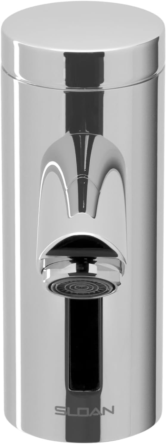 Sloan Optima EAF-200 Sensor Activated Touch-Free Faucet, Commercial Grade w/Mounting Hardware - 0.5 GPM Bluetooth, Hardwired Deck-Mounted Mid Body, Polished Chrome Finish, 3335055