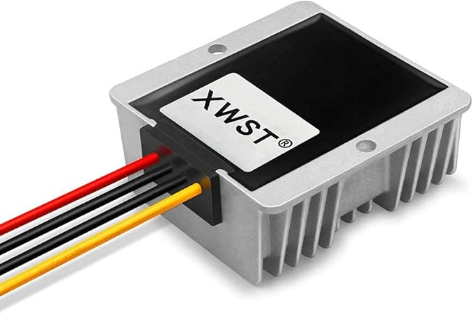 DC 24V to DC 12V Step Down Output 15A 180W Reducer Regulator Buck Converter Module for Auto Car Truck Vehicle Boat Solar System (15A)