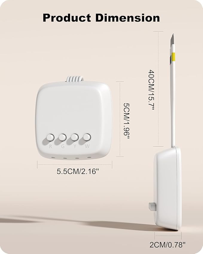 Power Extender Kit for Ecobee Smart Thermostats, C-Wire Adapter for Ecobee3 Lite, Premium, Enhanced, Essential, Lite, Smart Thermostat for ecobee4 and Smart Thermostats with Voice Control