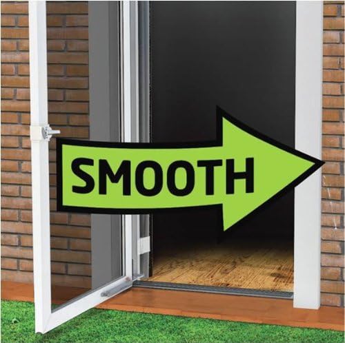 Touch 'n Hold Smooth Door Closer - Single Kit (Green) - Standard-Duty Door Closer with Touch-Button Hold Open Feature & Smooth Closing Motion – for (Medium & Lightweight) Storm, Screen Doors.