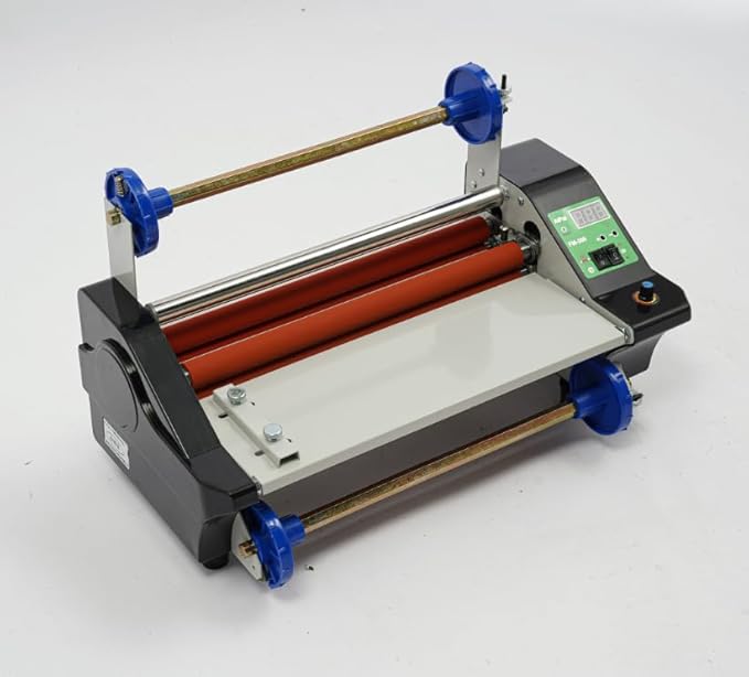 Pro Laminating Machine with Single & Double Sided Heating, 35cm Width & 0-200°C Temp Control for Documents, Photos, ID Cards