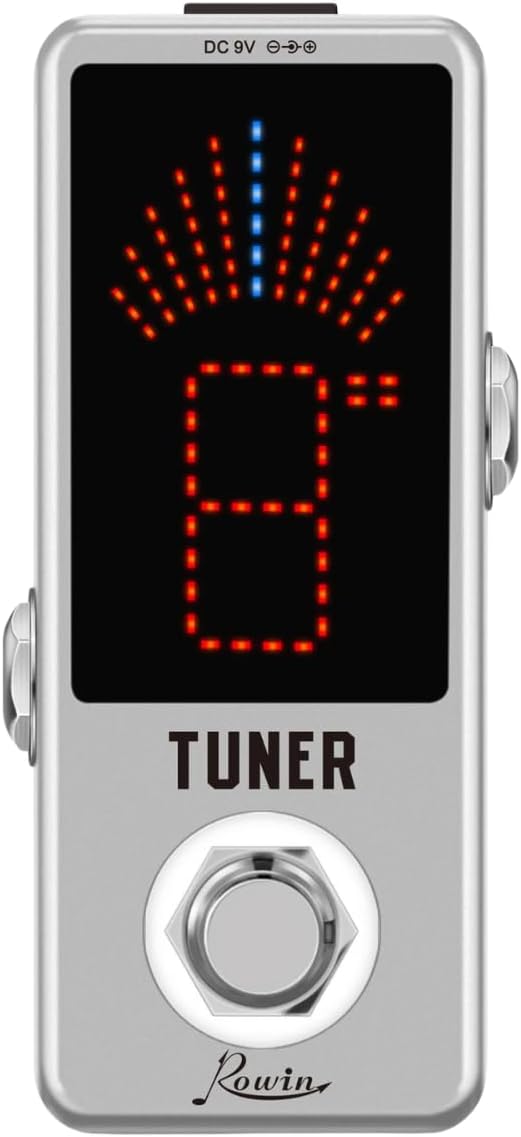 Rowin High Precision Guitar Chromatic Tuner Pedal Ture Bypass