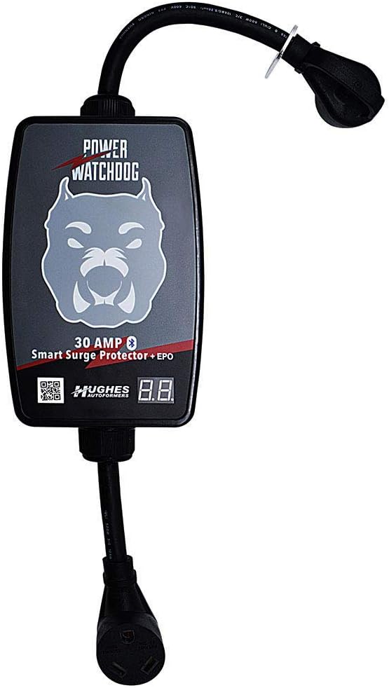Power Watchdog Smart RV Portable Surge Protector 30 Amp - Patented Bluetooth Connectivity - Monitor Voltage/Amperage/Wattage - Replaceable Module - IP65 Water-Resistant