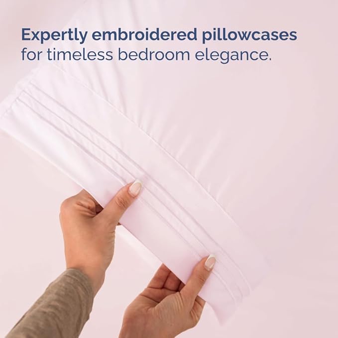 Split Head King Sheet Set – 4 Piece Flex Split Top King Sheets for Adjustable Beds - Fits 14” to 16" Mattress w/ Deep Pockets - Breathable & Cooling - Luxury Bedding and Wrinkle Free - Lavender Pink