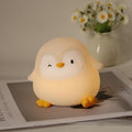 Rytinazzz Penguin Night Light, 50-Hour Battery & Pat Control, Squishy Silicone Lamp for Kids Nursery, USB Rechargeable with Timer, Valentines Gifts