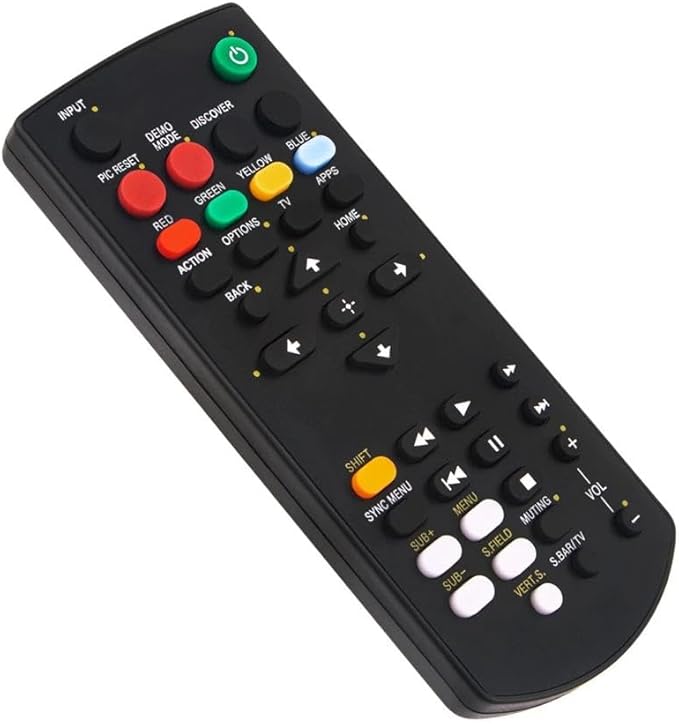 SFRTV5 Universal TV Remote Control for Sony Bravia LCD LED TV in Living Rooms or Rooms, No Programming or Pairing Needed, Replacement Remote Compatible Model SFRTV5