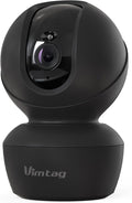 VIMTAG 5G 4MP Indoor Cameras for Home Security, Pet Camera Indoor with Phone App, Dog Cam, Human Detection, 2-Way Audio, 360 Motion Tracking, IR Night Vision, Compatible with Alexa