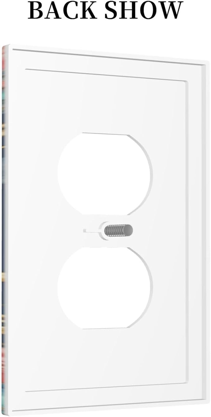 Bvtewkhz Floral Birds Morris Duplex Outlet Decorative Outlet Covers Light Switch Plate Electrical Receptacle Switchplate For Bathroom Kitchen Bedroom