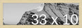 Frame It Easy 33 x 10 Wheat Wood Frame (Derby)