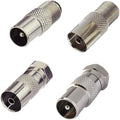 RedYutou F Type to TV Type Series （F Type Female/Male） to （TV Type Pal Male/Female） Coaxial Adapter Connectors (Pack of 8)