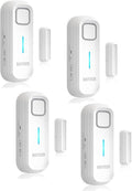 Daytech Freezer Door Alarm with Adjustable 0 to 120dB Volume, 4 Sets White