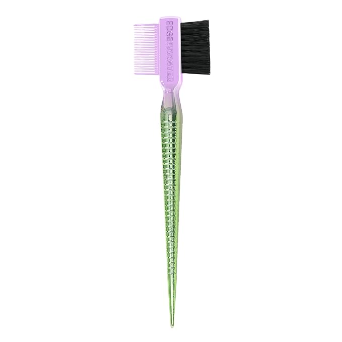 Style Factor EDGE BOOSTER® Hammer Brush Rat Tail– Double-Sided Edge Control Brush & Comb with Boar Bristles – For Edges, Slick Backs, Baby Hair Styling, and Taming Flyaways