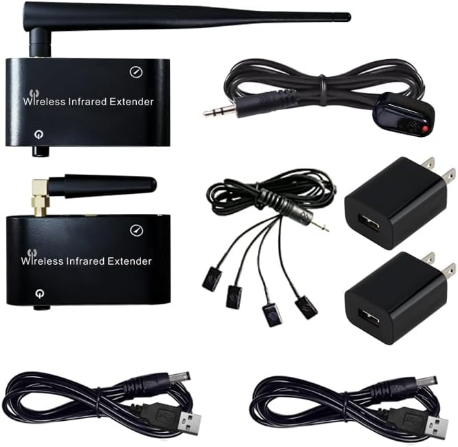 SPENFiLY IR Blaster Repeater for Extended Control of Multiple Infrared Home Appliances Wireless Infrared Repeater for Audio-Visual Controls - WL-T1-L（Control 4 Devices