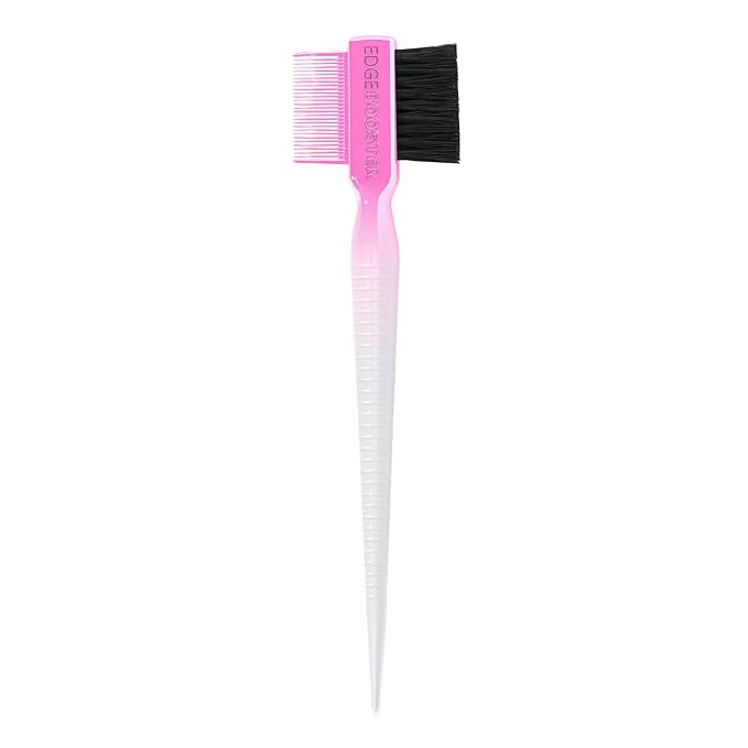 Style Factor EDGE BOOSTER® Hammer Brush Rat Tail– Double-Sided Edge Control Brush & Comb with Boar Bristles – For Edges, Slick Backs, Baby Hair Styling, and Taming Flyaways