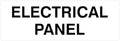 All Quality Basic Electrical Panel Sign - Fire Regulation Safety Compliance Sign - White - Small (1 Pack)