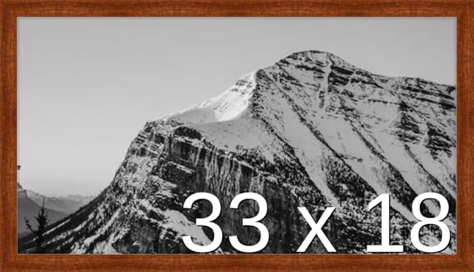 Frame It Easy 33 x 18 Russet Wood Frame (Derby)