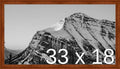 Frame It Easy 33 x 18 Russet Wood Frame (Derby)