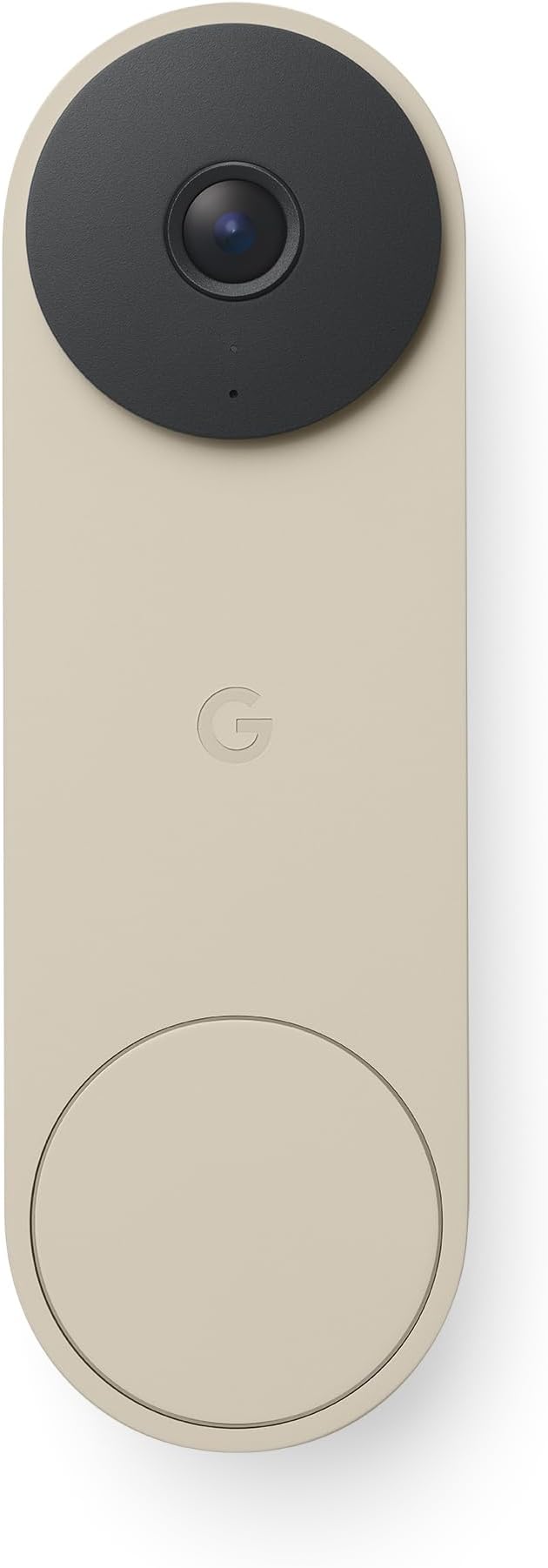 Google Nest Doorbell (Wired, 3rd Gen) - 2K Video and Gemini, Live View, Night Vision, 2-Way Audio - Works with Google Home - 2025 Model - Linen