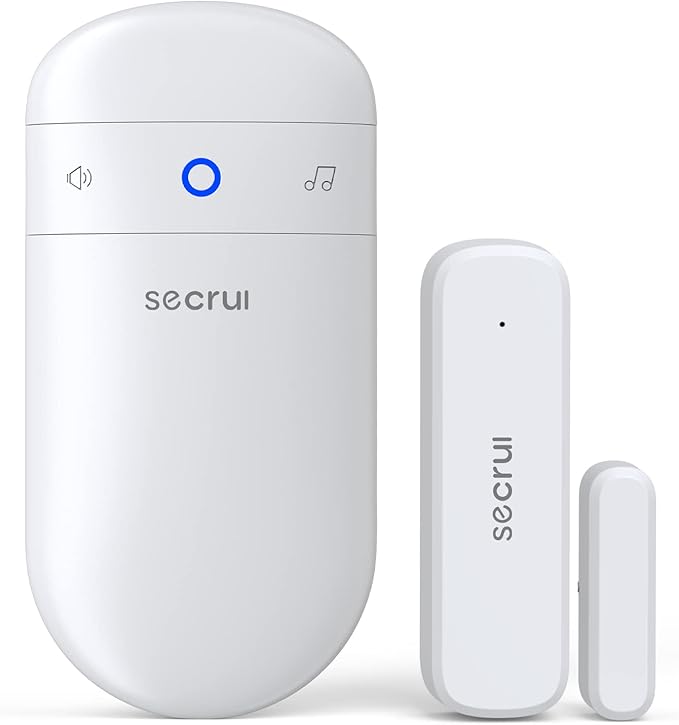 SECRUI Door Chime, Door Open Sensor Chime for Business/Home When Entering, Adjustable Volume, Easy Installation, 400ft Range, 52 Chimes, M508+D7