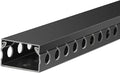 ZhiYo Cable Raceway 156in(4X L39in), Server Rack Cable Management Under Desk Cord Organizer, Electrical Safe PVC Cable Channel Open Slot Wire Raceway for Network/PC/TVs, Wire Duct H1 x W1.6in Black