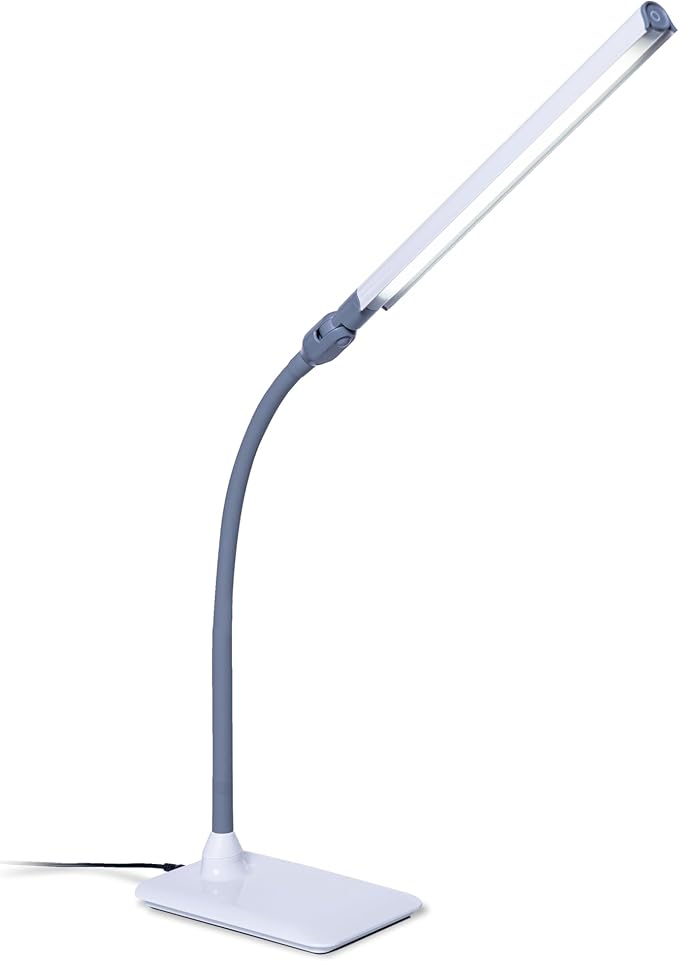 Daylight Company Uno Pro Table Lamp, Standing Lamp for Living Room, Bedroom, Salon, Office, Touch Control, Flexible Arm, Sleek Design, Multipurpose