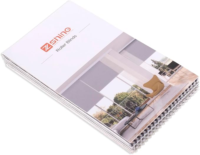 Zshine Motorized Window Blinds Fabric Samples of Blackout Light Filtering Cellection(Swatch 2)