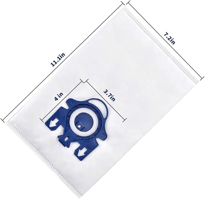 Compatible With Miele 10123210 Dust Bag, Type GN, 8 Bags & 2 Filters, White
