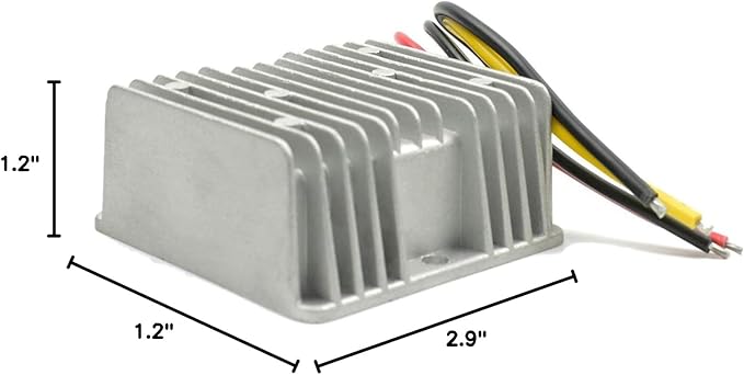 MGGi DC/DC Converter Regulator 36V 48V Step Down to 12V 20A 240W, Power Supply Module Buck Transformer, Waterproof Voltage Reducer, for Golf Cart, forklifts, Car