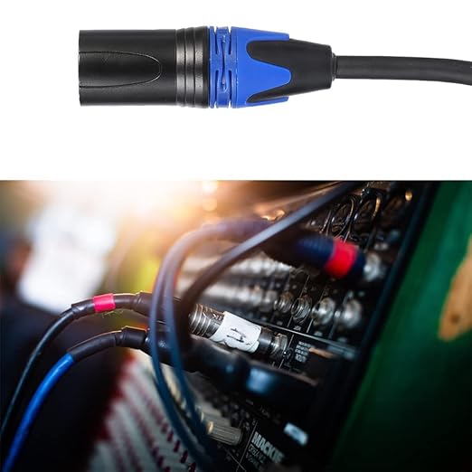 Seefeful (10 ft-1Pack) 1 Male to 2 Female XLR Y Splitter Micrphone Cable, 3pin Male to Dual Female Y-Splitter Balanced Mic Audio Cables for Stereo Mic to L & R Audio Track