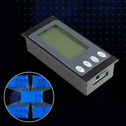 SagaSave AC Multimeter, 80-260V 100A Digital LCD HD Display Multi-Function Power Monitor, Display Power Monitor