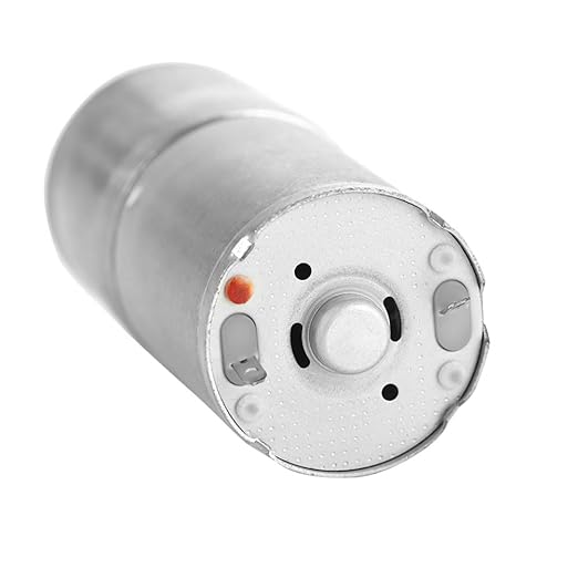 25mm DC 12V 25GA 370 Metal Gear Motor Low Speed High for Electronic Locks Robots Electric Curtains Doors Pet Feeders Surveillance Systems and Mixers