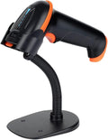 Tera Barcode Scanner Wireless 1D Laser Cordless Barcode Reader with Battery Level Indicator, Versatile 2 in 1 2.4Ghz Wireless and USB 2.0 Wired with Stand Model 5100-Z
