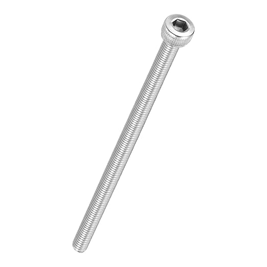 Kozelo 25pcs Socket Head Cap Screws - [M4-0.7 x 75mm] 304 Stainless Steel Allen Socket Drive for Electrical Motor 3D Printing Fan Engine Replacement Use, Silver