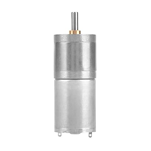 25mm DC 12V 25GA-370 Low Speed Metal Gear Motor for Electronic Locks Robotics Electric Curtains Security Systems with Copper Coil and Quiet High Performance