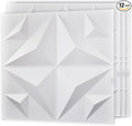 Art3d Decorative 3D Wall Panel, 32 Sq.FT PVC Interior Wall Decor for Living Room, Bedroom, Lobby, Office, Shopping Mall, White