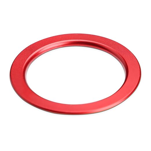 Auovo Engine Start Stop Button Outer Ring Compatible with Subaru BRZ 2022-2025 2026 for Toyota GR86 Accessories 2022-2026 Push Start Stop Button Cover (Engine Start Stop Outer Ring-1 Piece, Red)