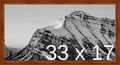 Frame It Easy 33 x 17 Russet Wood Frame (Derby)