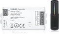 2.4GHz RF RGB LED Strip Controller Remote Kit, Wireless Remote & Tuya Controller Dimmer with Group Control Adjust Brightness/Color Touch Slide for PWM 4Pin COB LED Strip Light DC5V DC12V DC24V