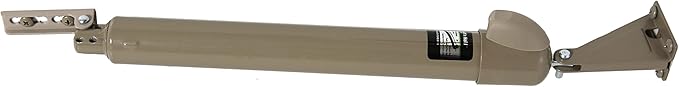 Touch 'n Hold Smooth Door Closer - Single Kit (Sandstone) - Standard-Duty Door Closer with Touch-Button Hold Open Feature & Smooth Closing Motion – for (Medium & Lightweight) Storm, Screen Doors.
